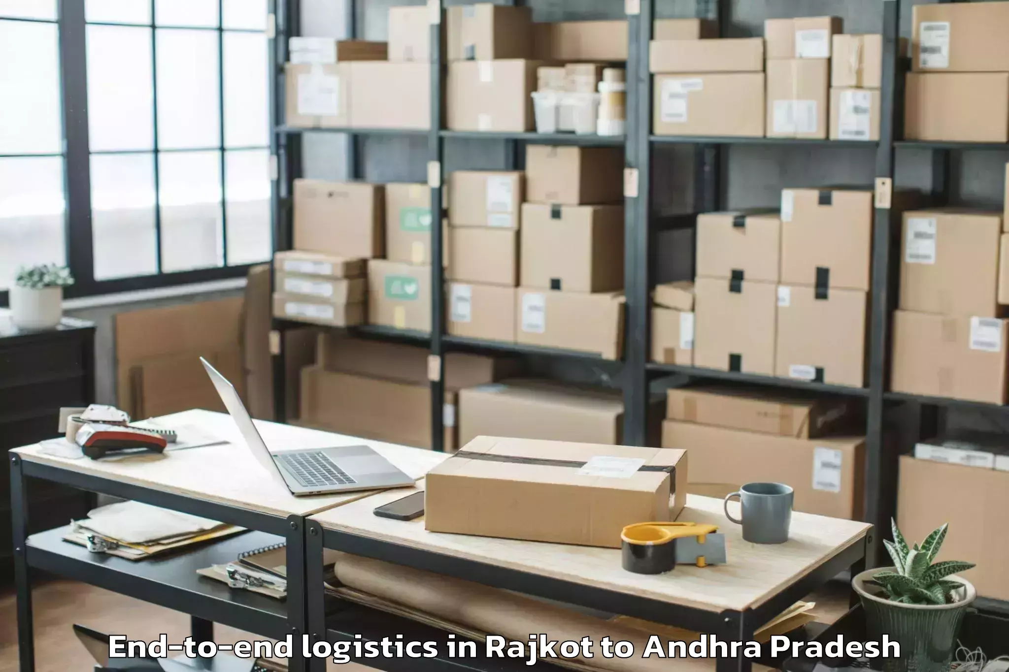 Top Rajkot to Vidyanagar Nellore End To End Logistics Available